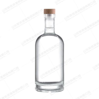 quality 350 ml 500 ml 700 ml 1000 ml Glasweinflasche mit Glaskragen gesunde bleifreie Flasche factory